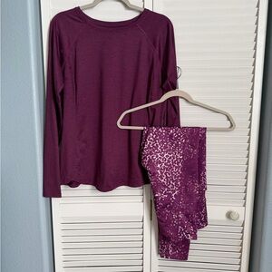 Tek Gear Plum Workout Set